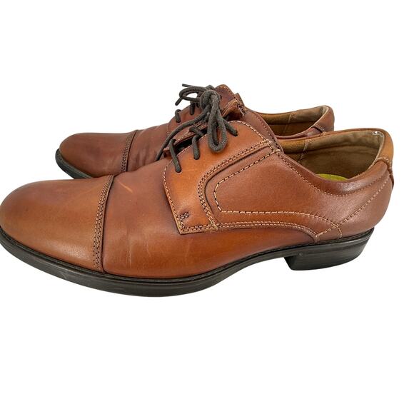 Florsheim Comfortech Men\'s Cap Toe Oxford Dress Shoes Brown Leather Size 8.5D main image 4